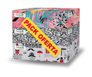 Family Set Pañuelos Faciales 90 pañuelos Pack x 3uds